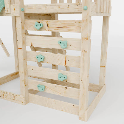 Extended Climbing Frame With Single Swing - Willow Way V