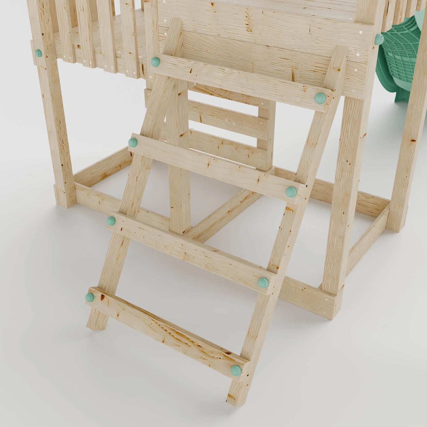 Climbing Frame & Step Up With Single Swing - Enchanted Grove IV