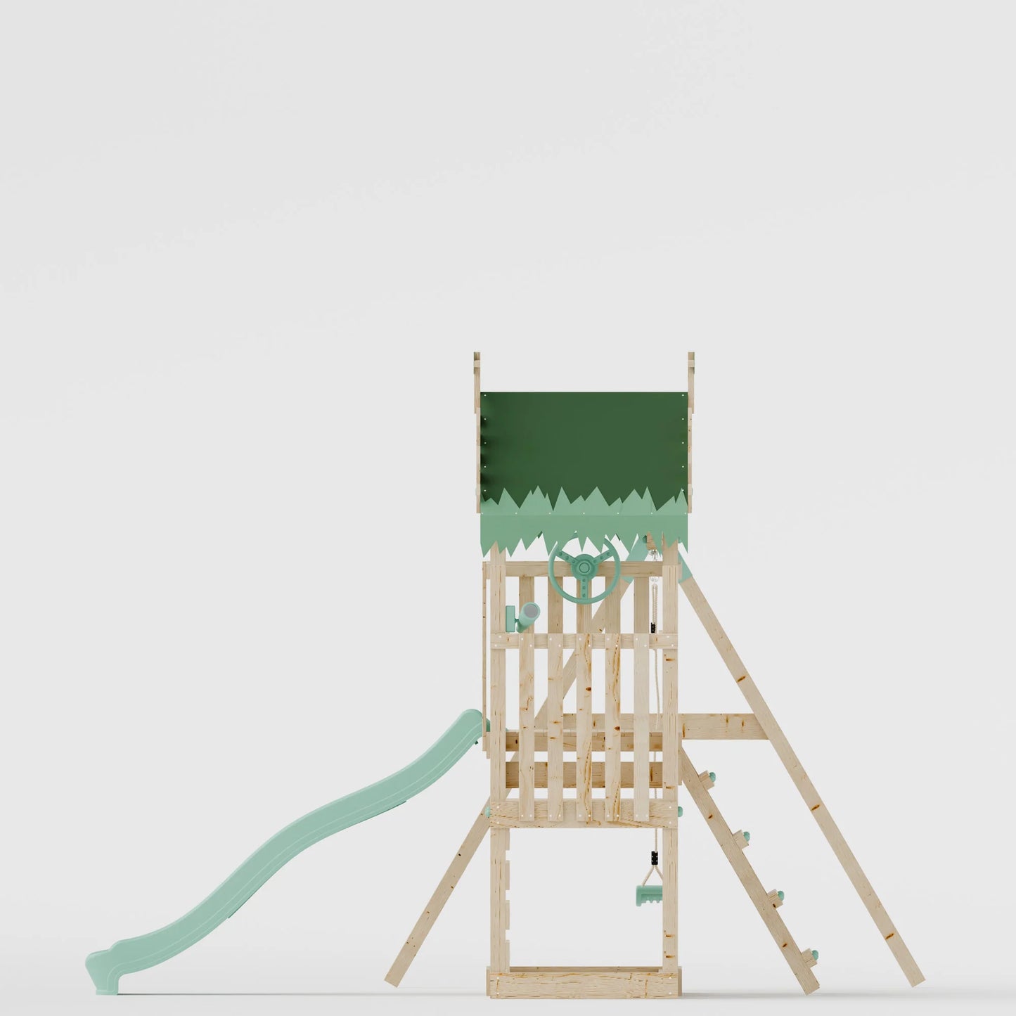 Climbing Frame & Step Up With Single Swing - Enchanted Grove IV