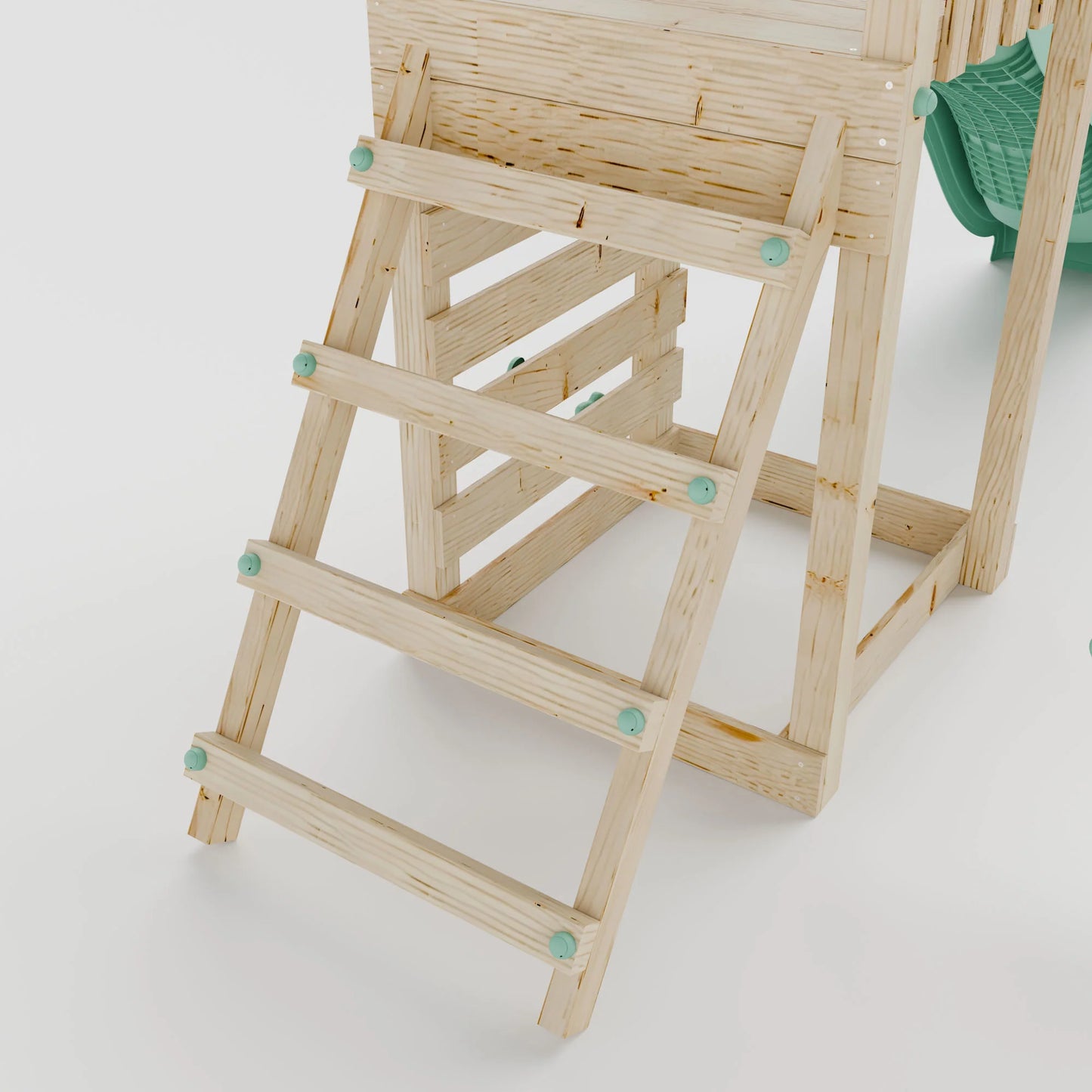 Climbing Frame With Single Swing & Climbing Wall - Willow Way VI