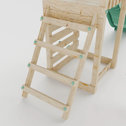 Climbing Frame With Single Swing & Climbing Wall - Willow Way VI