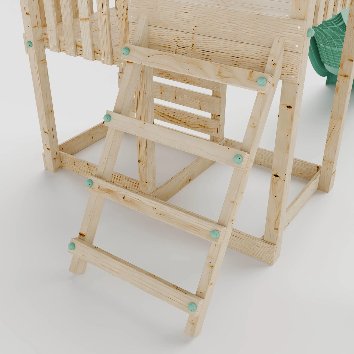 Climbing Frame With Step Up & Single Swing - Willow Way IV