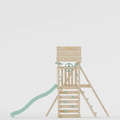 Climbing Frame With Single Swing - Bramblewick Forest I