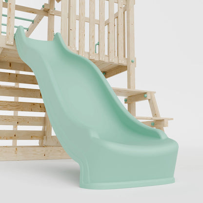 Climbing Frame With Extension, Single Swing, Picnic Table & Monkey Bars - Bramblewick Forest VIII