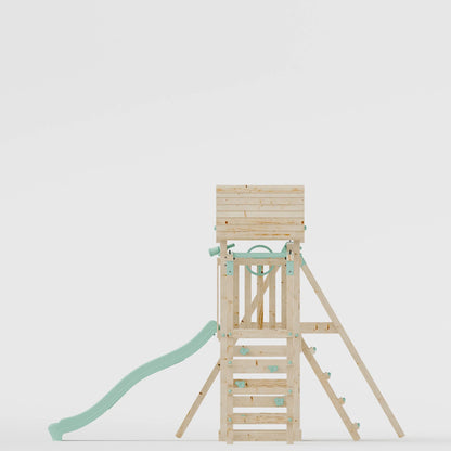 Climbing Frame With Single Swing & Monkey Bars - Bramblewick Forest III