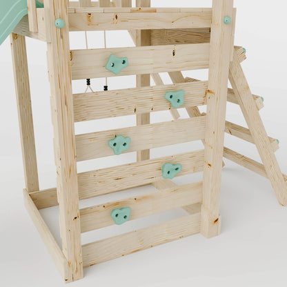 Climbing Frame With Single Swing & Monkey Bars - Enchanted Grove III
