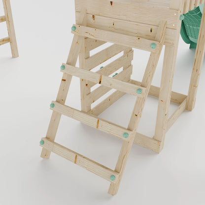 Climbing Frame With Single Swing & Monkey Bars - Eldertree Forest III