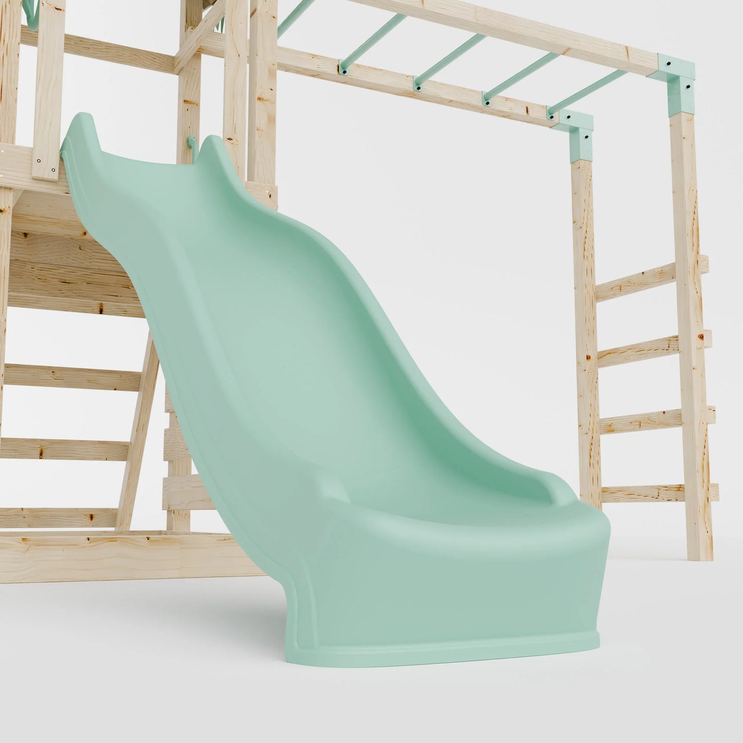 Climbing Frame With Single Swing & Monkey Bars - Eldertree Forest III