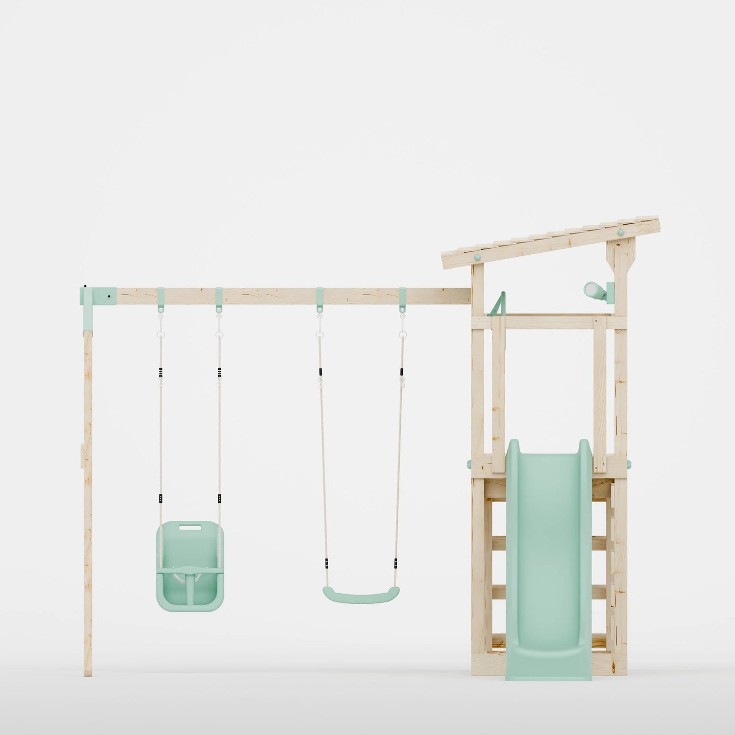 Climbing Frame with Double Swing - Willow Way VIII