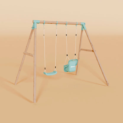 Double Swing Set with Baby Swing - Wildwood II