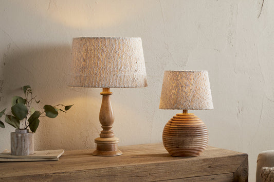 Nkuku Sakiti Bouclé Lampshade Off White