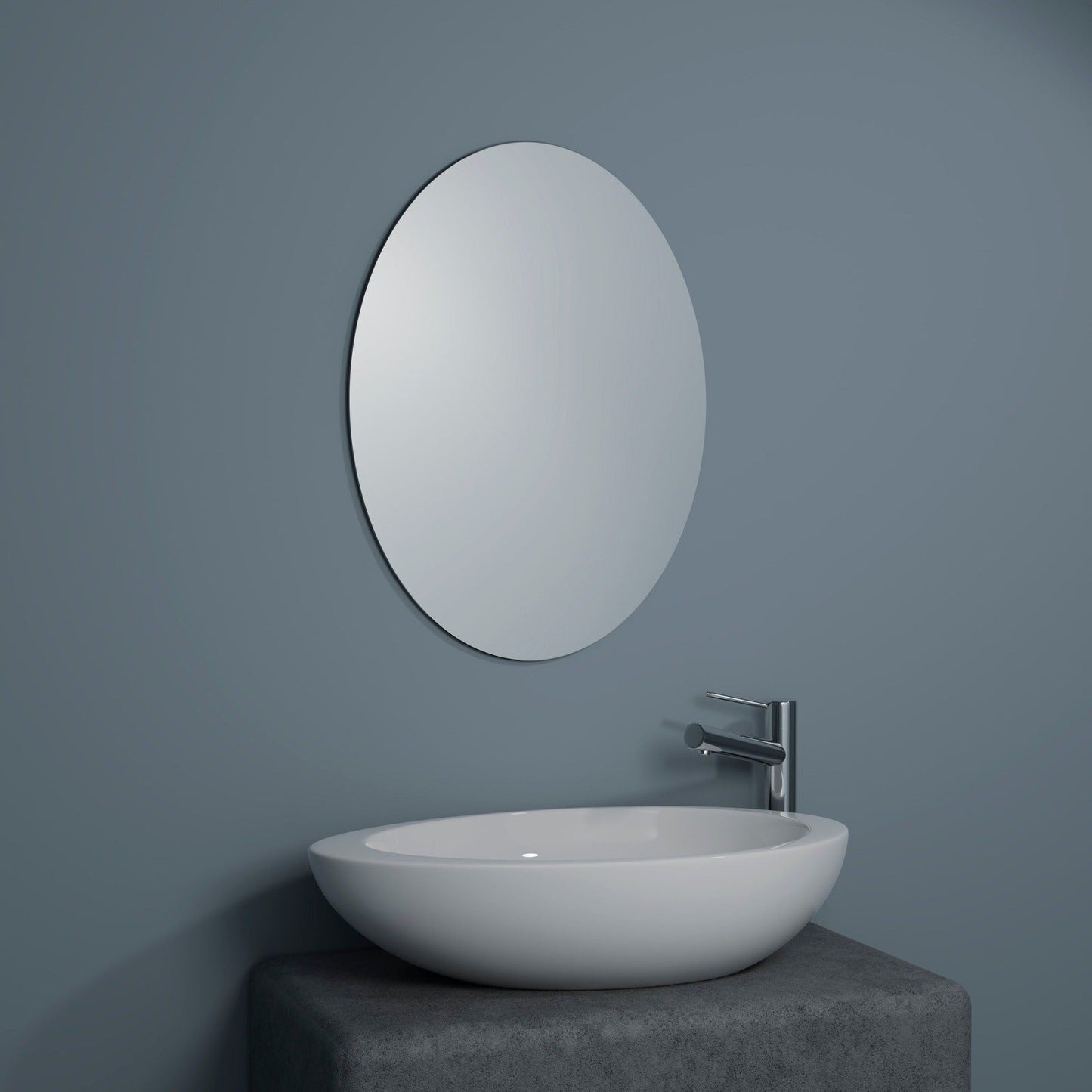 Origins Living Slim Oval Mirror 55 55x75cm