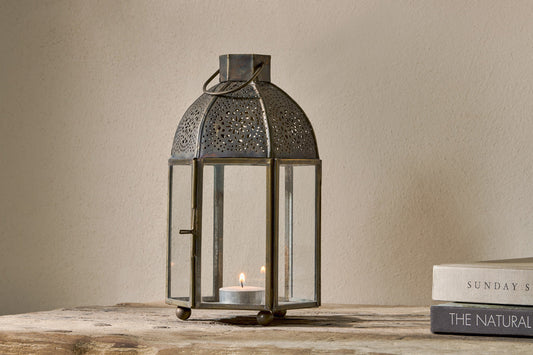 Nkuku Sabra Lantern Aged Antique