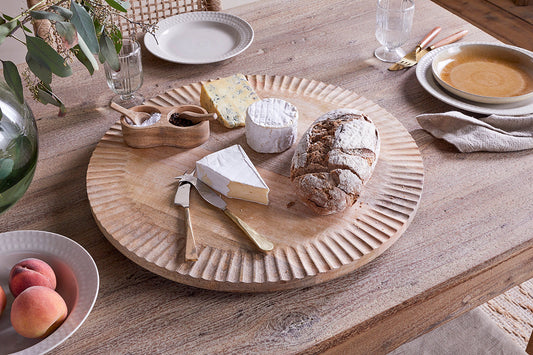 Nkuku Soria Mango Wood Lazy Susan Natural