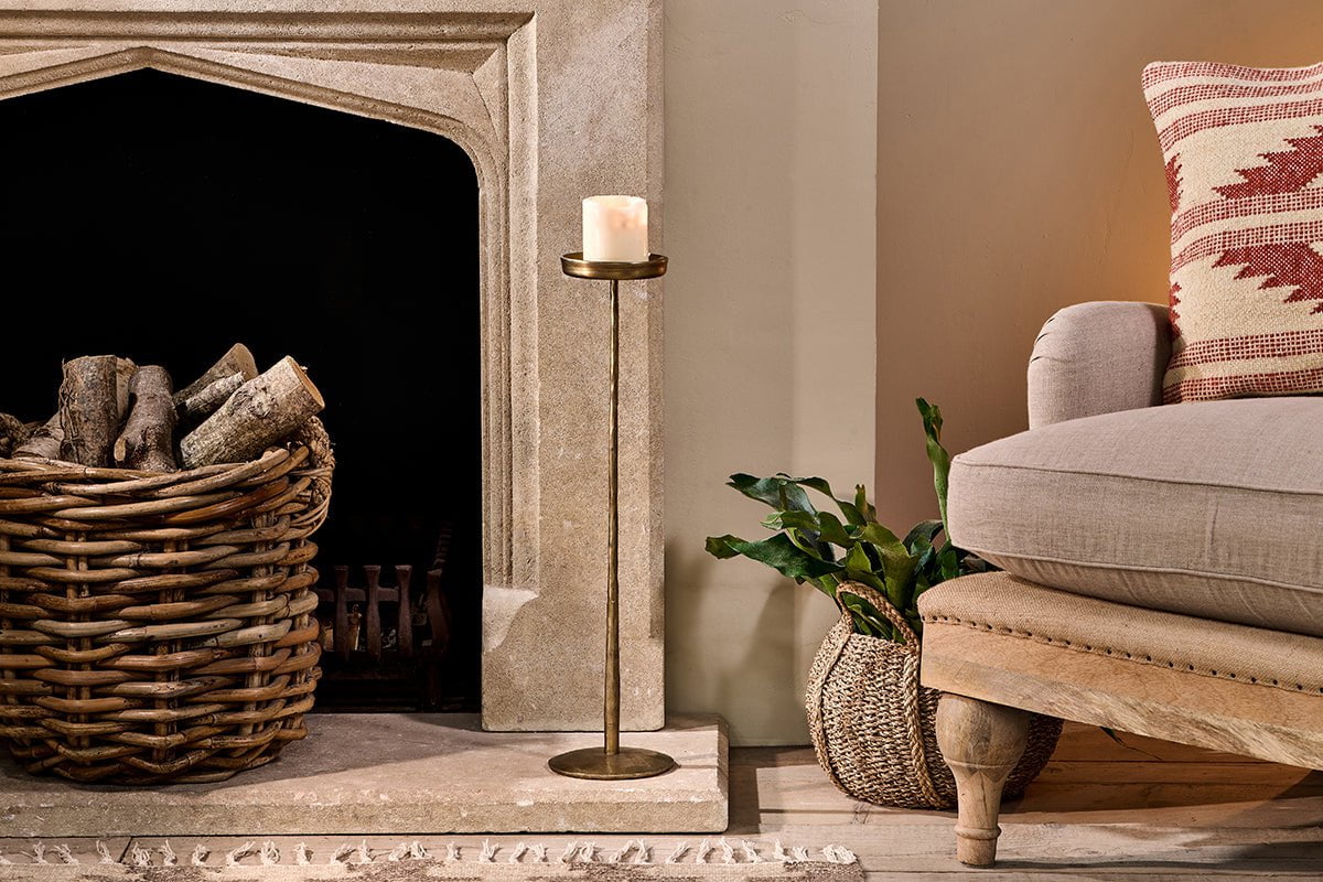 Nkuku Sundra Iron Candle Stand