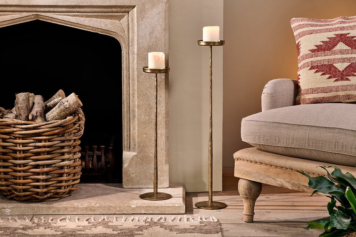 Nkuku Sundra Iron Candle Stand