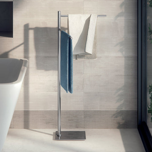 Origins Living Gedy Trilly Towel Stand With 2 Swivel Arms Chrome