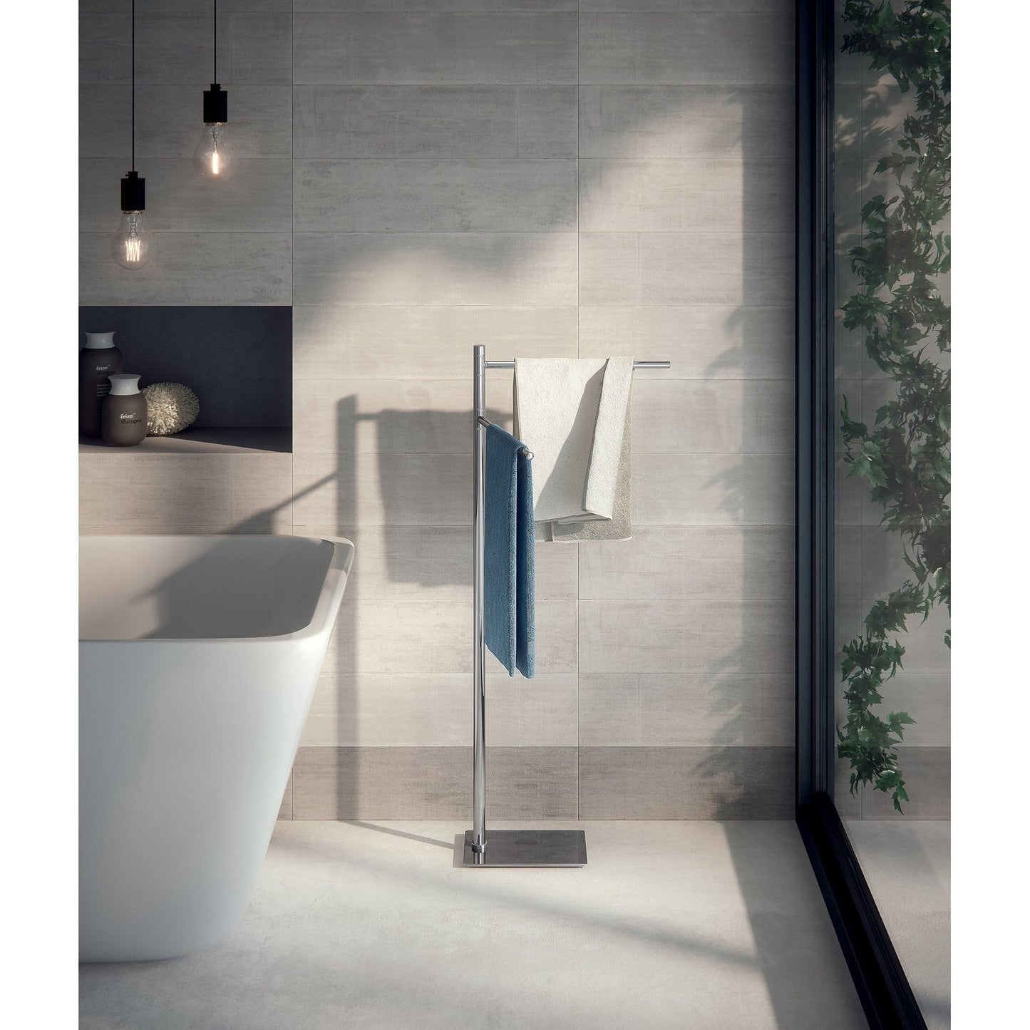 Origins Living Gedy Trilly Towel Stand With 2 Swivel Arms Chrome