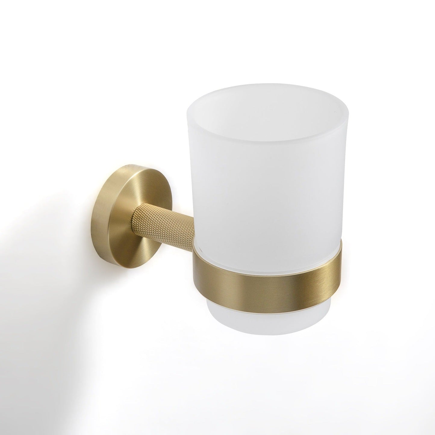 Origins Living Turner Tumbler & Holder Brushed Brass