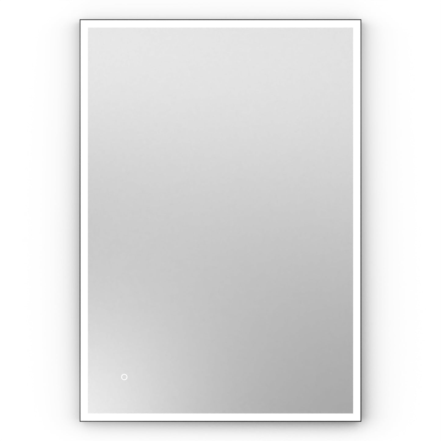 Origins Living Tate Light Rectangular Mirror 100x70cm Matt Black