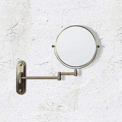 Origins Living Taylor Reversible 5 X Magnifying Wall Mirror Aged Brass