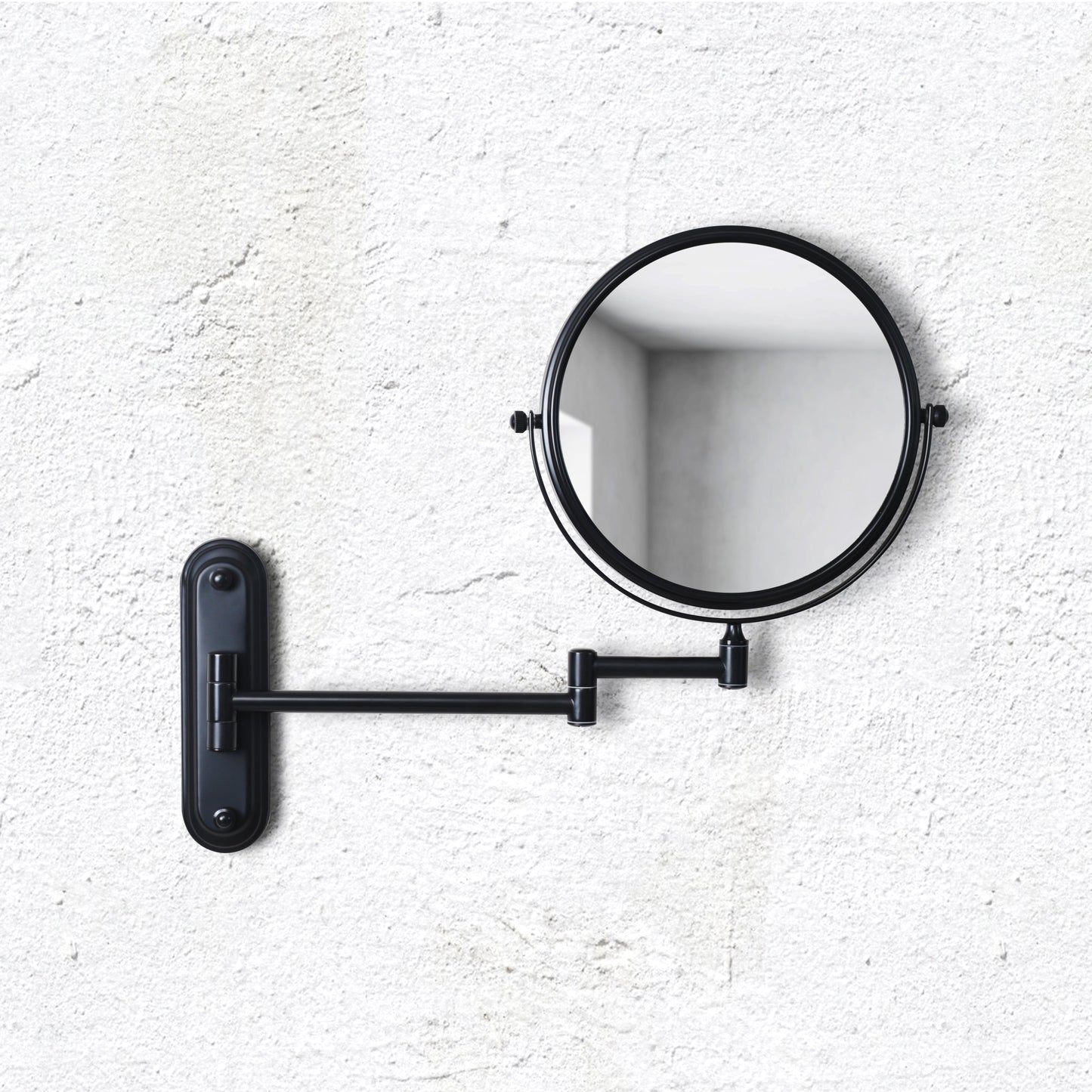 Origins Living Taylor Reversible 5 X Magnifying Wall Mirror Matt Black