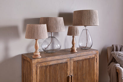 Nkuku Tiwa Woven Jute Lampshade Natural