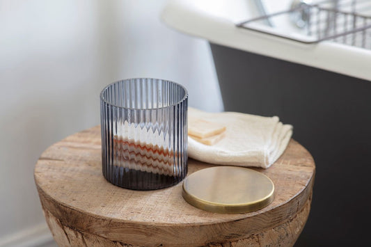 Nkuku Valeska Recycled Glass Storage Pot