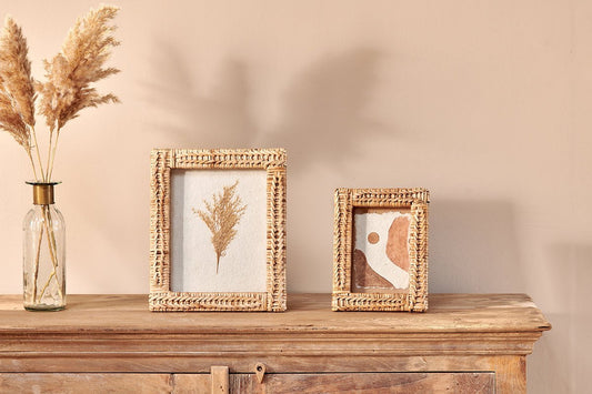 Nkuku Yanis Rattan Photo Frame