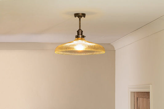 Nkuku Zowie Recycled Glass Ceiling Light Large