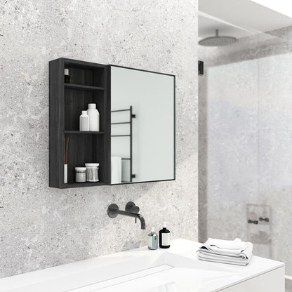 Wireworks Bath Cabinet Slimline 550 Dark Oak