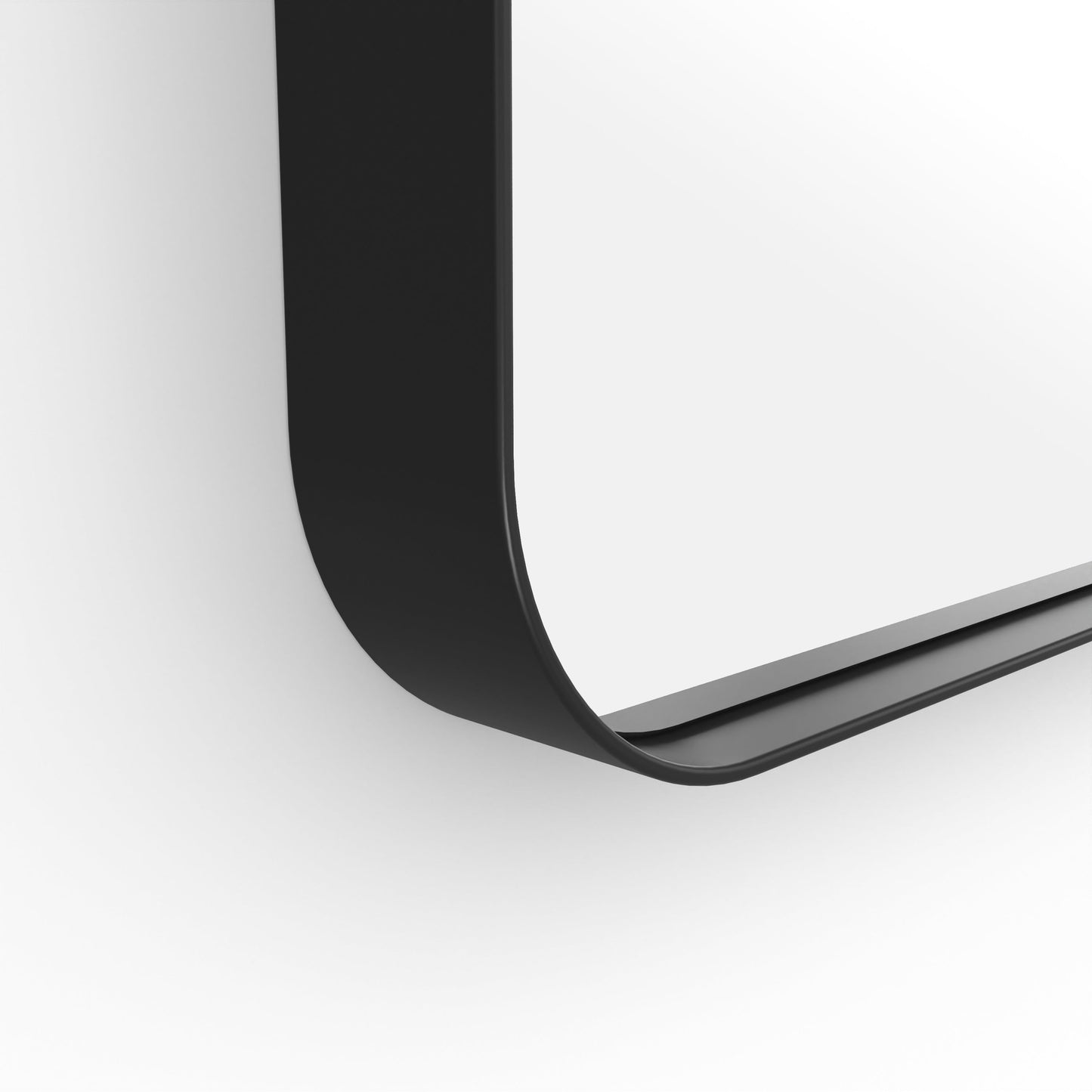 Origins Living City Rectangular Mirror 50x75cm Matt Black