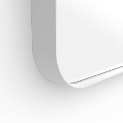 Origins Living City Rectangular Mirror 50x75cm Matt White