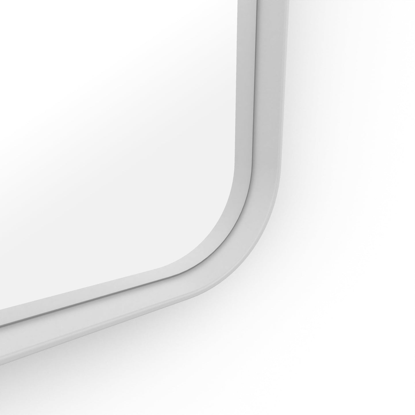 Origins Living City Rectangular Mirror 50x75cm Matt White