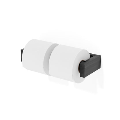 Wireworks Toilet Roll Holder Double Dark Oak