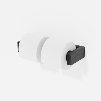 Wireworks Toilet Roll Holder Double Dark Oak