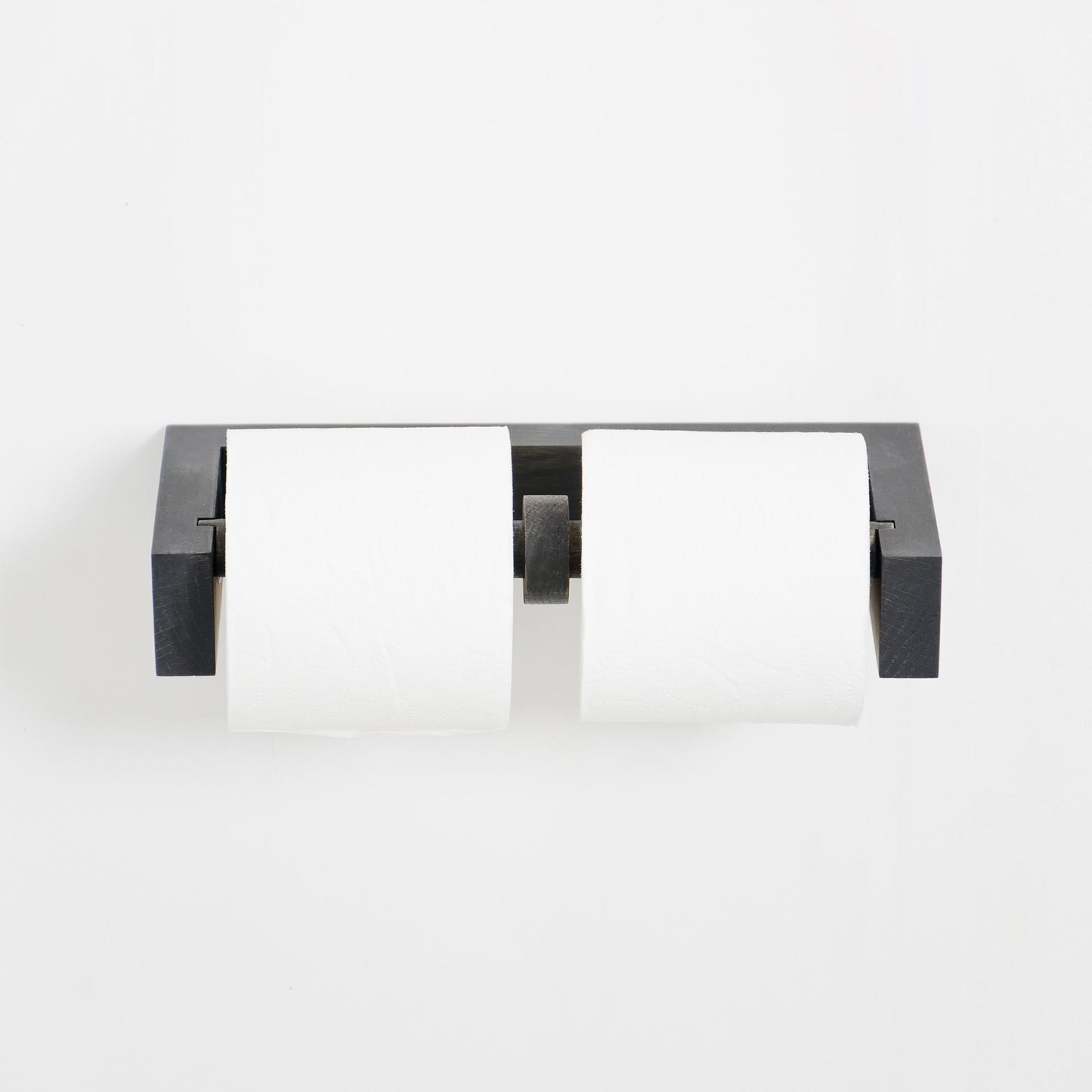 Wireworks Toilet Roll Holder Double Dark Oak
