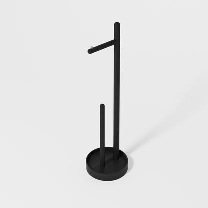 Wireworks Freestanding Roll Holder Yoku Dark Oak