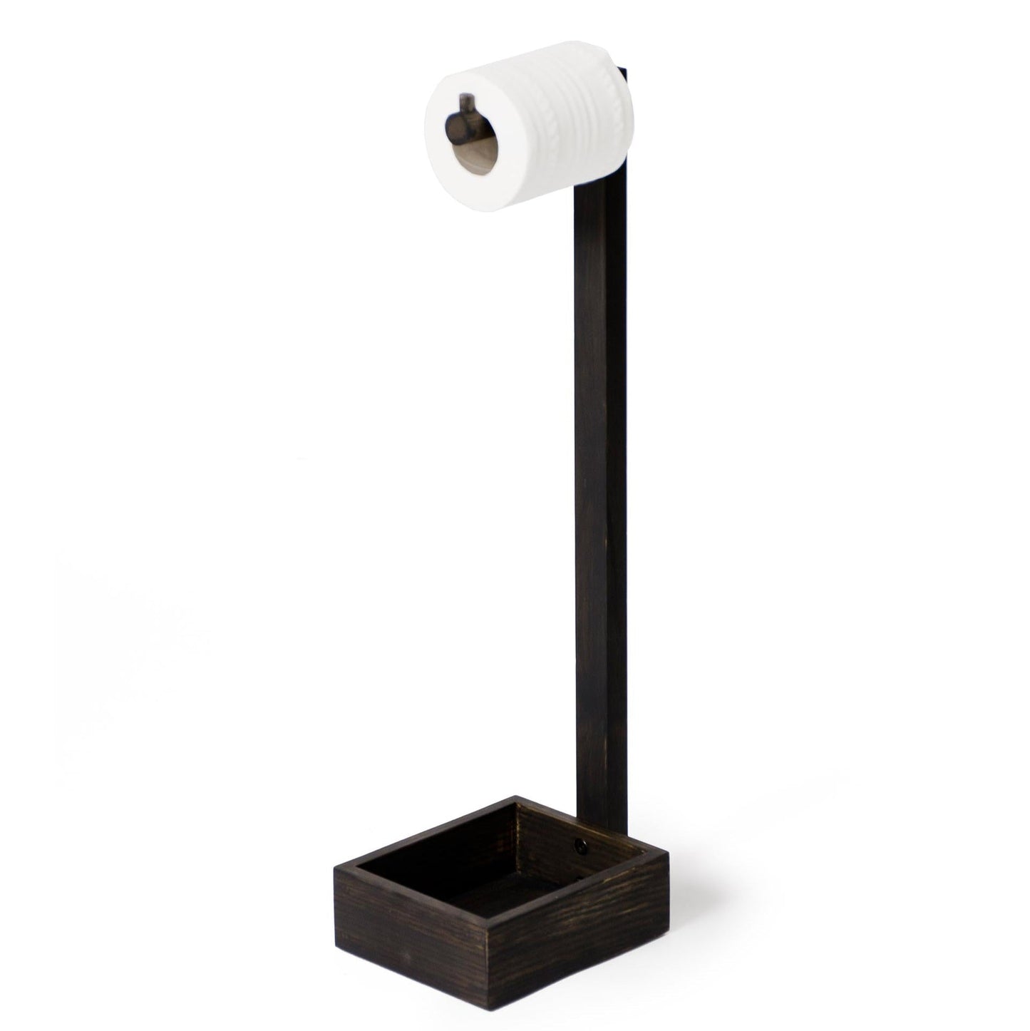 Wireworks Freestanding Roll Holder Mezza Dark Oak