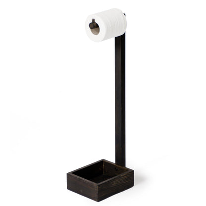 Wireworks Freestanding Roll Holder Mezza Dark Oak