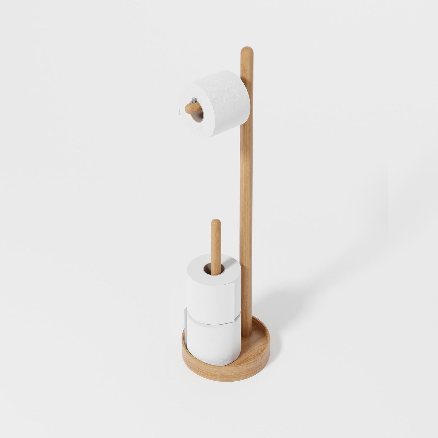Wireworks Freestanding Roll Holder Yoku Oak