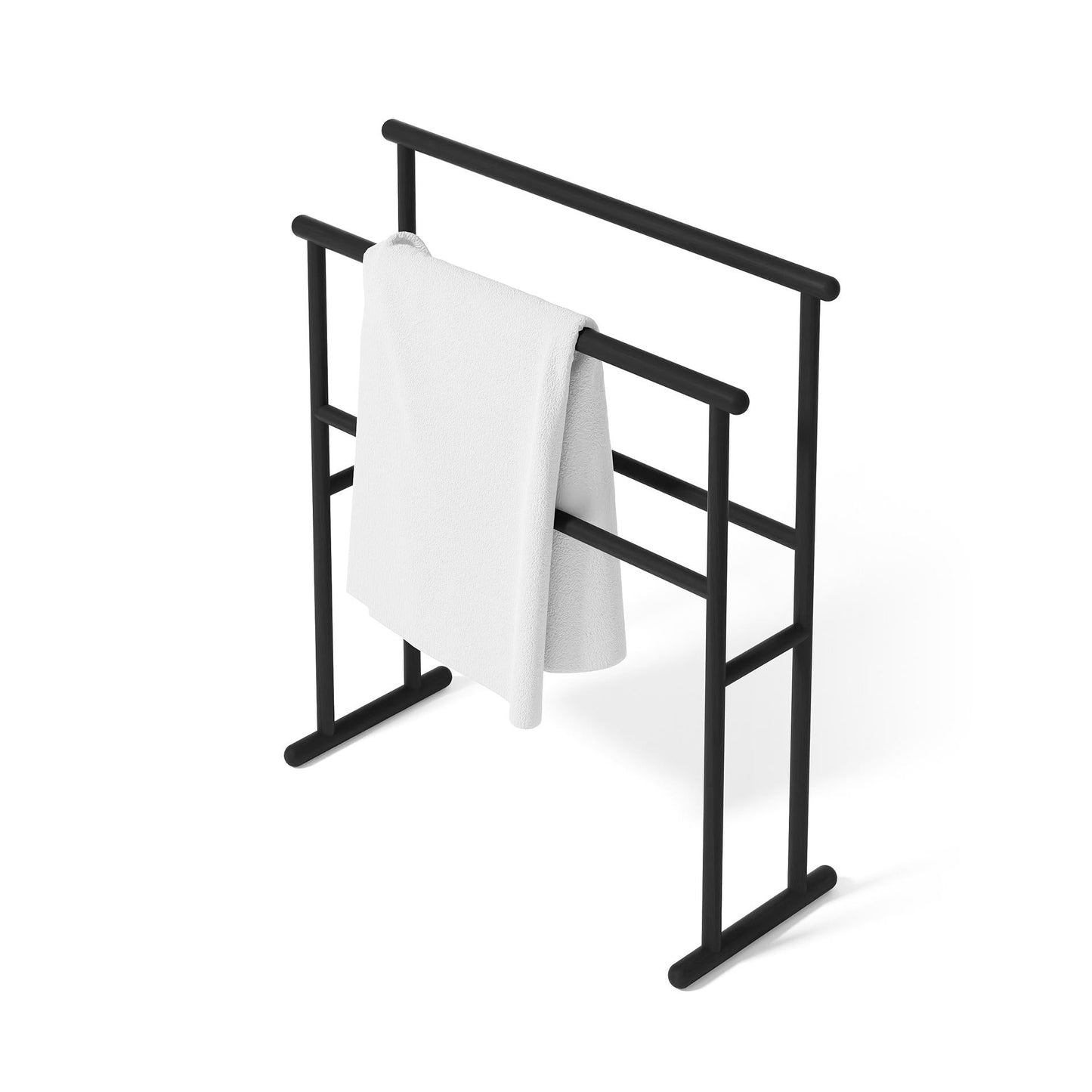 Wireworks Towel Rail Yoku Dark Oak