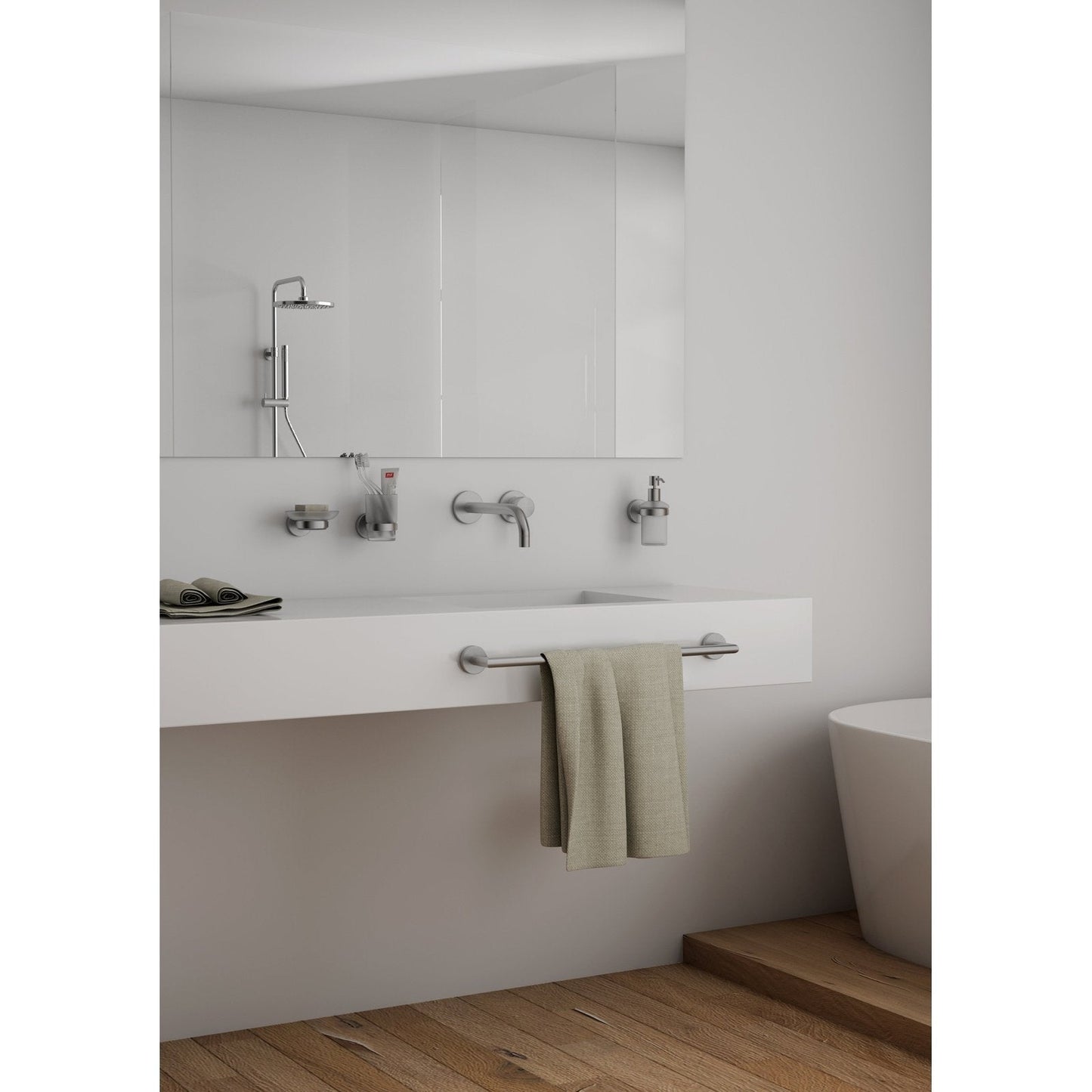 Origins Living Gedy G Pro Towel Rail 30cm Brushed Stainless Steel