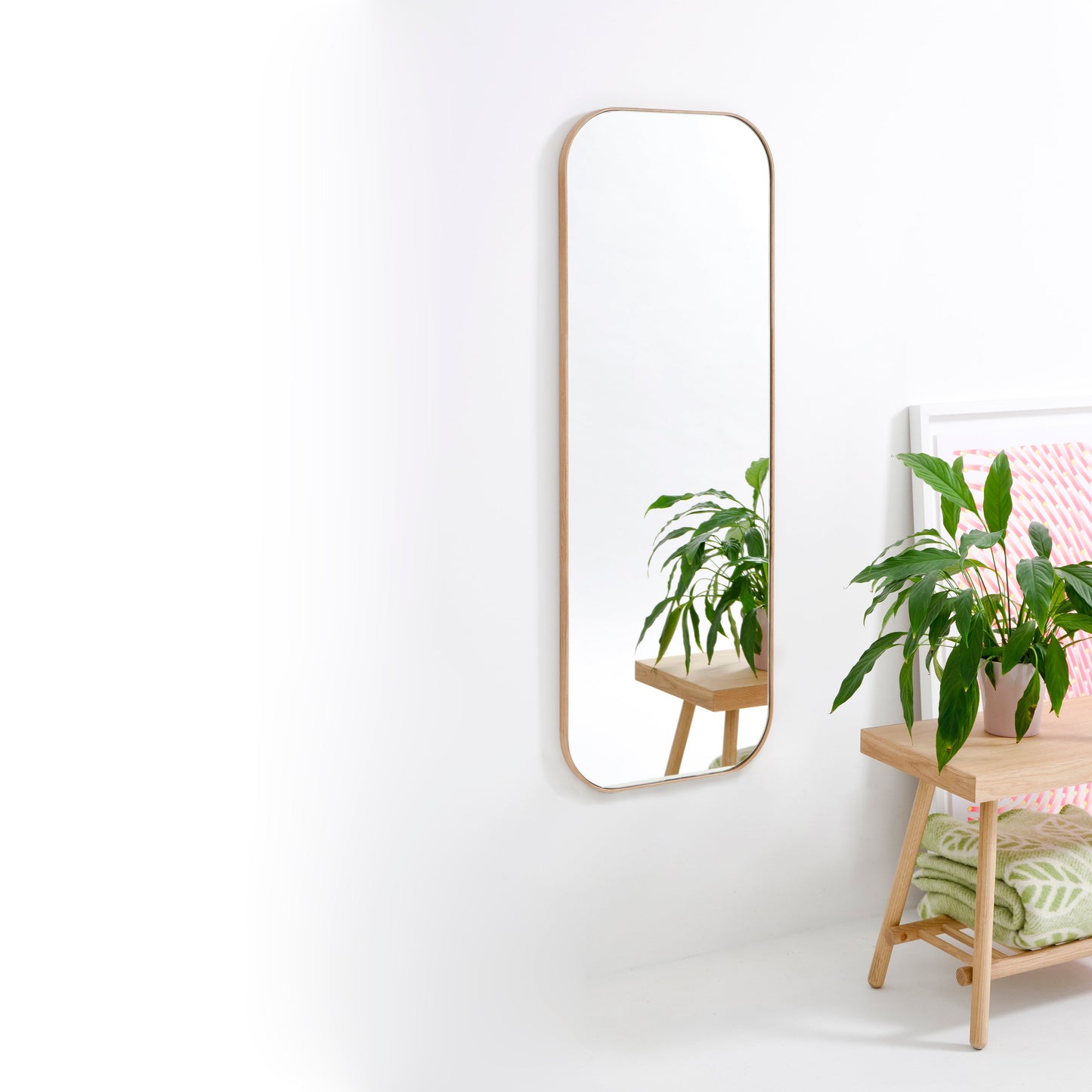 Wireworks Wall Mirror Gaze Oak