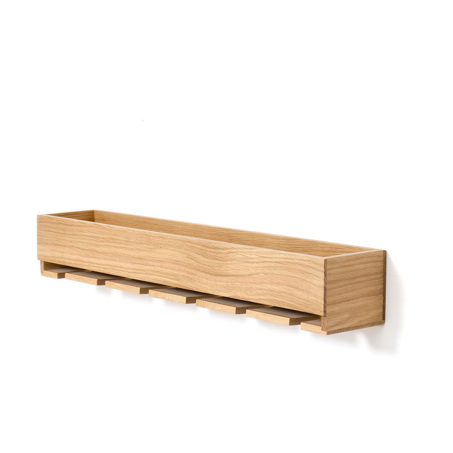 Wireworks Glass Holder Shelf Oak