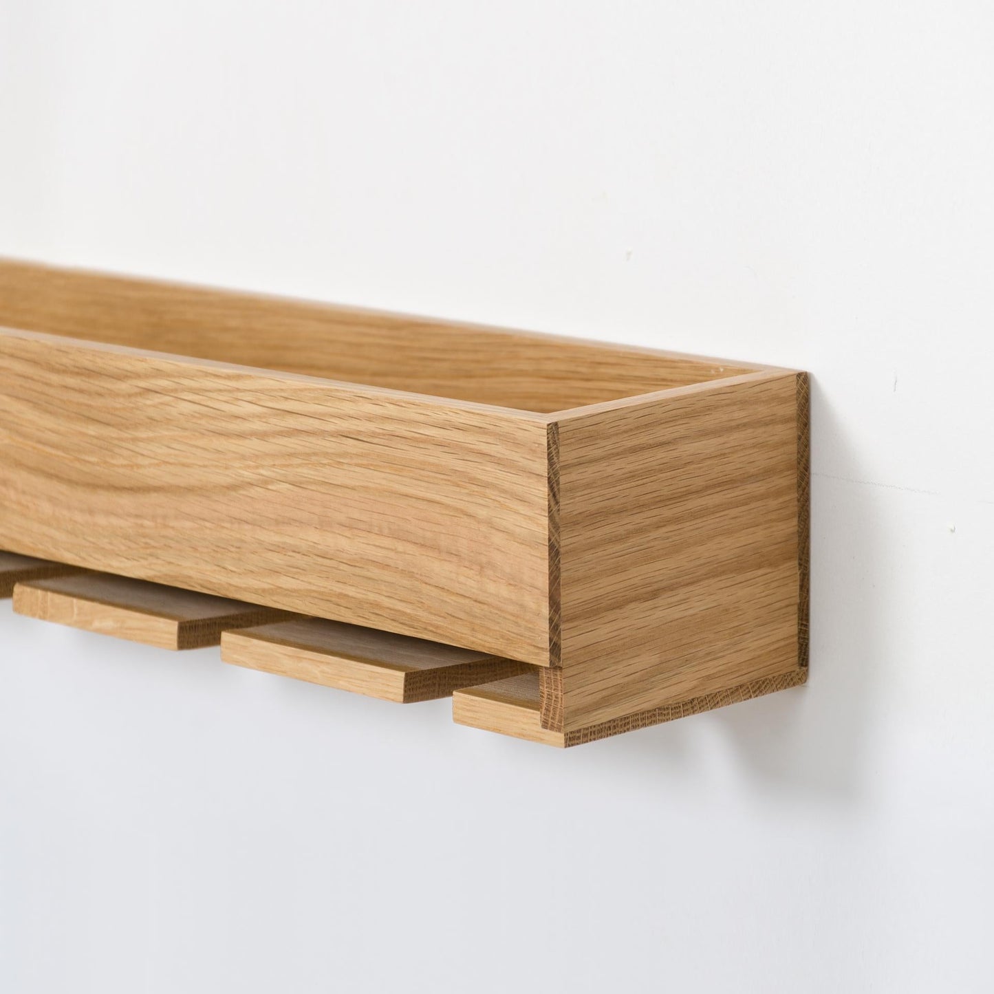 Wireworks Glass Holder Shelf Oak