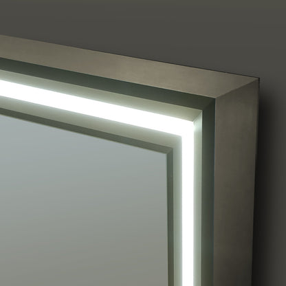 Origins Living Lexington Led Illuminated Mirror 120 Brushed Bronze 1200 X 750mm