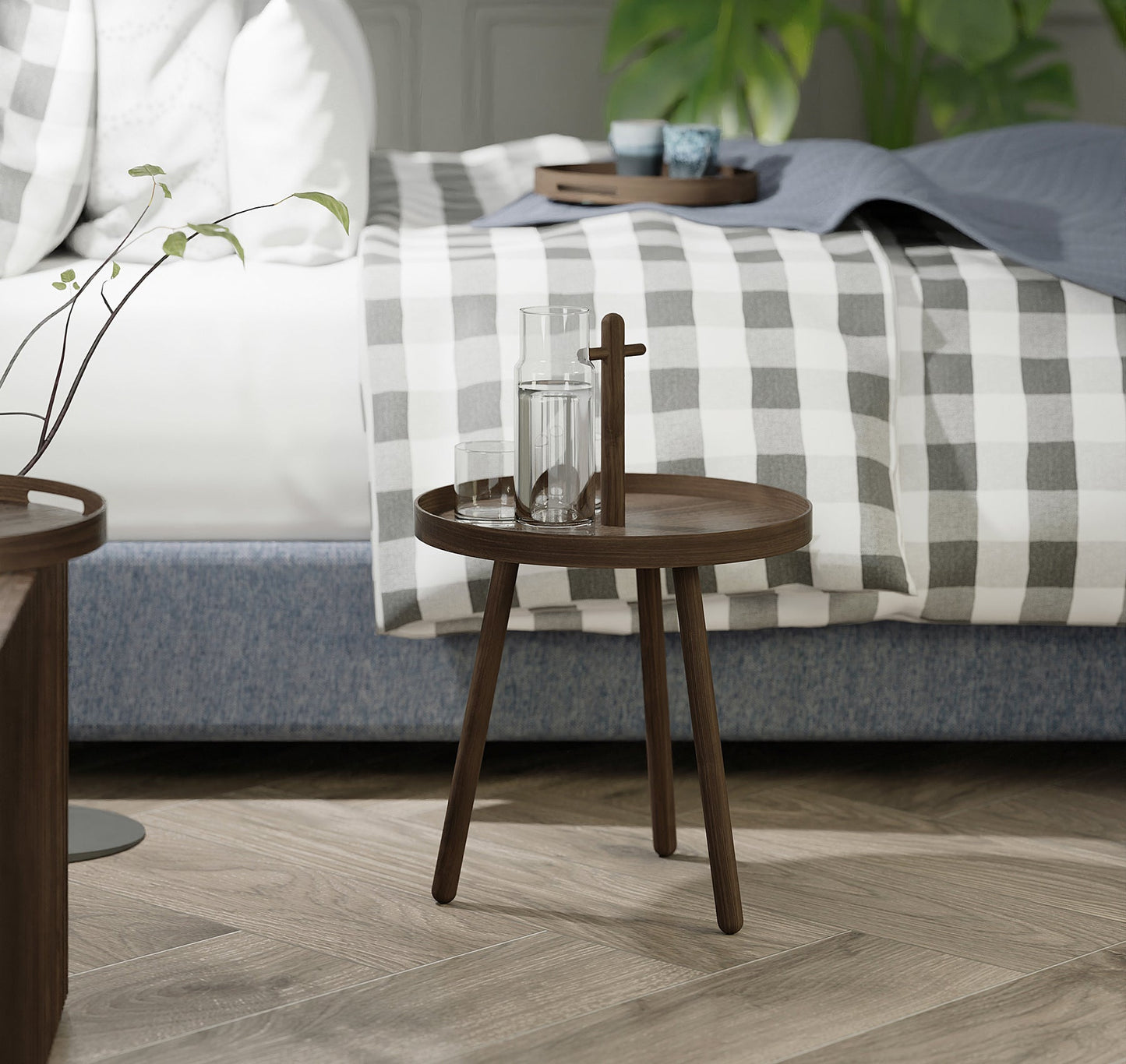 Wireworks Side Table Pick Me Up Walnut