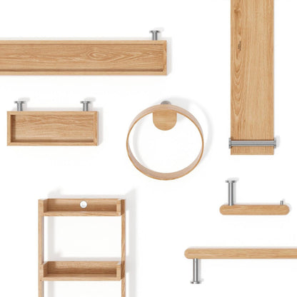 Wireworks Wall Shelf 554 Yoku Oak