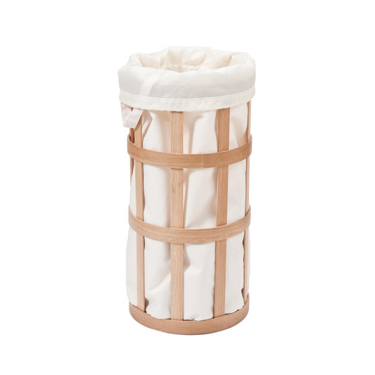 Wireworks Laundry Basket Cage Oak / White